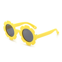 Gafas de Sol Polarizadas para Bebés con Diseño de Flores, Correa Ajustable, Lentes de PC, Marco de Plástico, para Recién Nacidos, Niños y Niñas