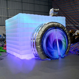 JLJ 사용자 정의 풍선 사진 부스 360 사진 부스 인클로저 파티 결혼식 이벤트를위한 풍선 큐브 배경 텐트 - Product Image 1