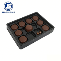 Plastique de qualité alimentaire de haute qualité pour boîte d'emballage de bonbons au chocolat truffe Bonbon plateau à chocolat en plastique