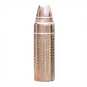 Premium Quality Hammered Copper Water Bottle Handmade Copper Bottle for Home Office Gym and Travel - Product Image 1