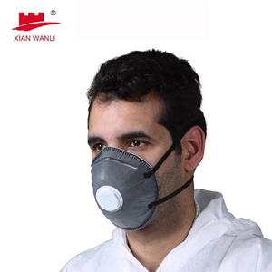 Masker Respirator Sekali Pakai <span class=keywords><strong>FFP1</strong></span>/2/3 Karbon Khusus 5 Lapis Kain Non Woven Efisiensi Filter 80% Bersertifikat CE Untuk Dewasa XIAN - Product Image 4