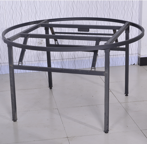 <span class=keywords><strong>Mesa</strong></span> Plegable Moderna de 1.8m de Diámetro con Superficie de Espuma de <span class=keywords><strong>PVC</strong></span> Blanca y Patas de Acero para Fiestas o Bodas, <span class=keywords><strong>Mesa</strong></span> Redonda de Plástico - Product Image 3