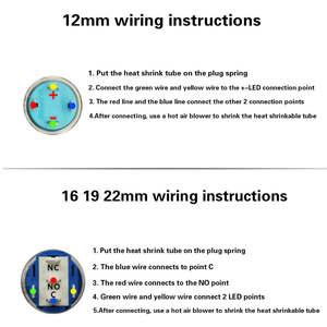 <span class=keywords><strong>PC</strong></span> DIY Interruptor de encendido Botón de encendido de reinicio de metal (12/16/19/22mm) con cable de placa base de 60cm para <span class=keywords><strong>mods</strong></span> de carcasa de computadora y construcciones de Arcade - Product Image 4