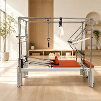 Table de Pilates Cadillac Trapeze en alliage d'aluminium avec barre de poussée et barre de descente pour usage commercial, studio ou domicile