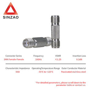 Wayiii SMA nữ để SMA nữ thép không gỉ RF đồng trục kế<span class=keywords><strong>t</strong></span> nối DC-18GHz RF đồng trục Adapter RF lò vi sóng thành phần - Product Image 5