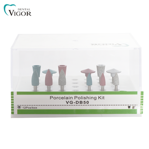 Vigor Dental VG-DB50 Porcelain <b>Polishing</b> <b>Kit</b> 12PCS/BOX Dental Brush Dental Bur for Low Speed Handpiece - Product Image 2