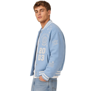 XUCHANG OEM Giacca Varsity da Baseball per Uomo in Lana e Poliestere con Logo Personalizzato di Alta Qualità, Ricamata con Grafica Letterman - Product Image 2