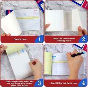 Papel autocopiativo personalizado A4 para notas de entrega, menú de restaurante A5, forma de pago en efectivo, factura, libro de pedidos A6 con copia carbónica - Product Image 5