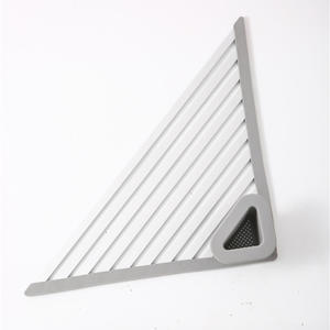 Support de rangement de cuisine multifonctionnel pliable en triangle en alliage d'aluminium et caoutchouc de silicone, avec bac d'égouttement pour baguettes - Product Image 5