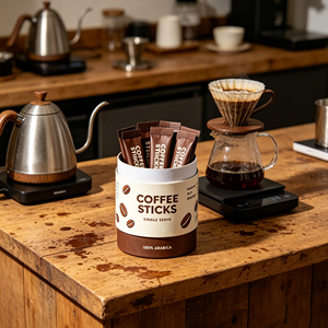 Tubo de Papel Ecológico, Biodegradable y Reciclable para Palitos de Café y Granos de Café |   Impresión de Logotipo Personalizado OEM - Product Image 5