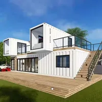 Maisons mobiles Allemagne Barndominium Kit de maison préfabriquée 2200 pieds carrés Maison conteneur Café conteneur pour Dubaï