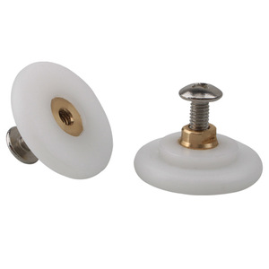 Roulette de porte de douche Juwoya à roulement plat, diamètre 26 mm, trou de 4 mm, noyau en cuivre, accessoire pour porte de salle de bain - Product Image 2