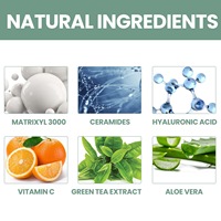 Ampoule de peptides anti-âge blanchissante à étiquette privée, sérum facial liquide stimulant le collagène, liftant, acide hyaluronique
