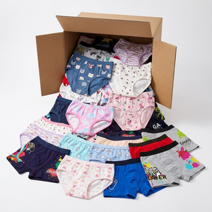 Sous-vêtements pour enfants en polybag, caleçons, boxers, imprimés dinosaures, sirènes, licornes, dessins animés, tailles assorties, garçons, filles, lot en gros - Product Image 3