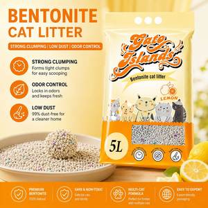 Litière pour chat en bentonite écologique de qualité supérieure, super absorbante, sans poussière, à agglomération rapide, sable sphérique, neutralisant les odeurs - Product Image 1