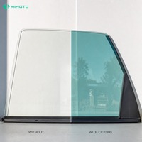 Película de Nanocerámica Azul Verde Azulado para Ventanas Laterales y Parabrisas Delantero, 70% VLT, IR 85, UV 99, Venta al Por Mayor de Fábrica, OEM