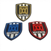 Étiquettes de vêtements en PVC souple écologique avec logo 3D personnalisé en relief, lavables, en rouleau, pour vêtements, sacs et maillots de bain - Taille personnalisée