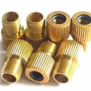 Adaptador de válvula para bicicleta JAKROO, tipo perilla de cobre de 17 mm para reparación y reemplazo de cámaras de aire con tubo de nailon PU - Product Image 1