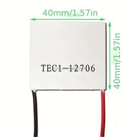 Refroidisseur thermoélectrique TEC1-12706 12V 61W 40*40mm Module de plaque de dissipateur thermique Peltier TEC1 12706