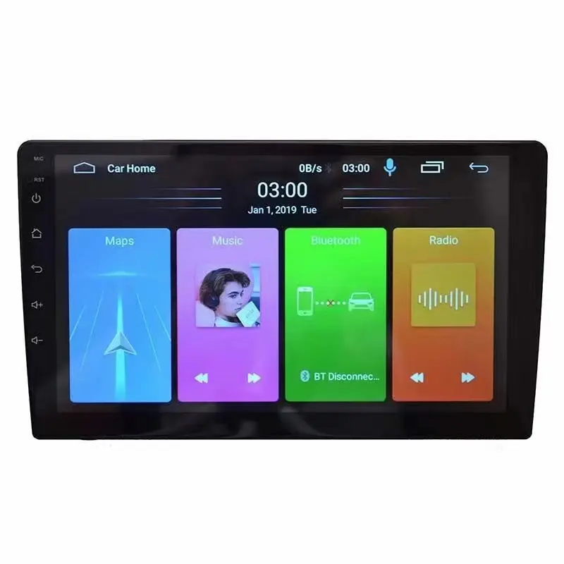 T3L Android 9 Car Radio Player 9inch 10 Inch wireless Android auto 2+32GB Usb Microphone Gps 4G Wifi Handsfree Cpu