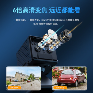 กล้องเฝ้าระวัง Wi-Fi เลนส์คู่ S60 กล้อง PTZ กลางแจ้ง 1080P พร้อมระบบมองเห็นกลางคืน พร้อมที่เก็บข้อมูลบนคลาวด์และเมมโมรี่การ์ด - Product Image 2