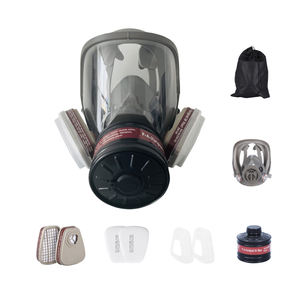 Masker setengah wajah karet keselamatan pribadi, masker pernapasan pelindung wajah cat debu - Product Image 6