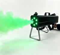 Pistolet à fumée à 6 faisceaux LED, pistolet à fumée sans fil portable pour DJ mobile, soirées et fêtes