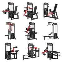 Appareil de musculation professionnel double fonction pour les jambes : machine à flexions et extensions avec pile de poids