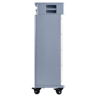 Batterie LiFePO4 32 kWh 51,2 V 640 Ah sur chariot pour système de stockage d'énergie solaire domestique IP65 CAN Hybride Réseau 8000+ Cycles BMS Intelligent