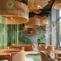 Design d'intérieur commercial populaire Coffee Bar Présentoir de vente au détail Meubles d'affichage de café Design de comptoir de café moderne