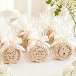 Tapón de Vino Reutilizable Ecológico de Corcho de Madera Personalizado con Nombre Grabado, Recuerdos de Boda, Regalos para Despedida de Soltera, Decoraciones para Fiestas - Product Image 2