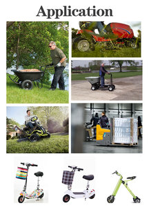 Juego de Motor de cubo dentado sin escobillas de alto par de carga de 14/16 pulgadas y 800kg, tracción de 4 ruedas para vehículos agrícolas de cuatro ruedas - Product Image 6