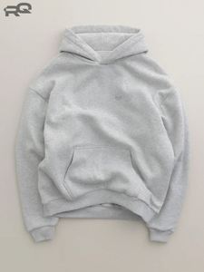 Sudadera con Capucha de Cuello Alto para Hombre, 100% Algodón, Estilo Urbano Holgado, Marca de Moda Americana, Otoño/Invierno - Product Image 2