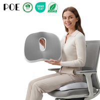 Coussin de siège orthopédique en mousse à mémoire de forme pour chaise zéro gravité, vente en gros d'usine pour fauteuil roulant et chaise de bureau, soulagement de la douleur