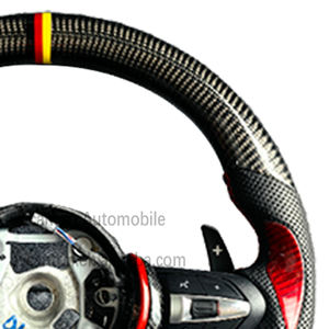 Design unique en cuir perforé en Fiber de carbone m Performance pour BMW F10 F30 F90 F01 F02 F12 F13 volant de voiture - Product Image 6