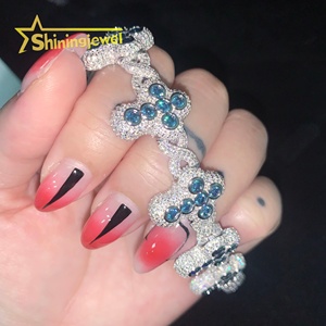 <strong>London</strong> Blue Royal Purple Fancy Gift Fine Jewelry Color Moissanite Cross Cuban <strong>Link</strong> Chain Moissanite Cuban <strong>Bracelet</strong> Cuban <strong>Links</strong> - Product Image 4
