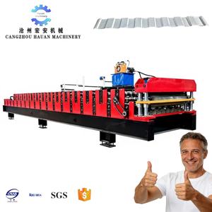 Maquinaria de Procesamiento de Paneles Sándwich de Acero de Doble Capa con Aislamiento Térmico, Máquina de Conformado de Rollos de Doble Capa Totalmente Automática - Product Image 1