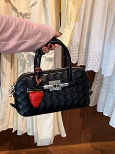 Borsa a tracolla in tessuto impermeabile <span class=keywords><strong>Laura</strong></span> Times con cerniera, resistente e portatile, con portachiavi a fragola e tracolla rimovibile - Ingrosso di fabbrica - Product Image 2