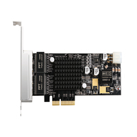 Grabbers d'images GigE Vision PoE+ 10/100/1000 Mbps PCIe Carte LAN PoE 4 ports