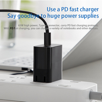 Vente en gros PD 65W type-c mâle vers DC 4.5*3.0mm Port mâle câble de données PVC fil de charge rapide Durable pour adaptateur secteur pour ordinateur portable HP