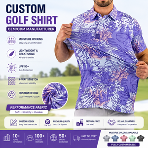 <span class=keywords><strong>Polo</strong></span> de golf pour homme, qualité supérieure, impression par sublimation intégrale, logo personnalisé, marque privée, séchage rapide, évacuation de l'humidité - Product Image 1