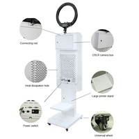 Cabina de Fotos con Espejo, Venta Directa de Fábrica, Pantalla Táctil LCD de 21.5/32 Pulgadas, Cabina de Fotos Selfie DSLR para Alquiler en Bodas y Fiestas