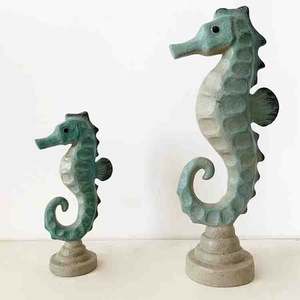 2023 yeni gelenler okyanus reçine el sanatları deniz hayvanları heykeli balık denizatı süs heykel - Product Image 1