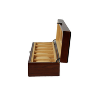 Boîtes de montre en bois brillantes de luxe personnalisées Cadeau de montre en bois avec doublure en velours et couvercle en verre Montre de type à clapet