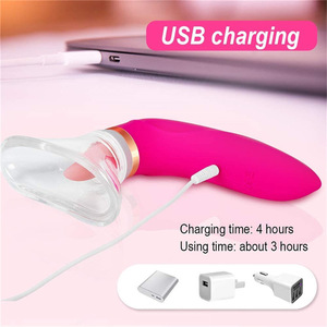 ของเล่นสำหรับผู้หญิง - เครื่องสั่นแบบดูดและเลีย ปรับความเร็วได้ ชาร์จผ่าน USB กันน้ำ ผลิตภัณฑ์สำหรับผู้ใหญ่เพื่อควา<span class=keywords><strong>ม</strong></span>สุขของผู้หญิง - Product Image 5