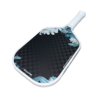 Pala de Pickleball Personalizada con Logotipo, de Fibra de Carbono T700, Núcleo de 14 mm, Raqueta de Pickleball para Entrenamiento