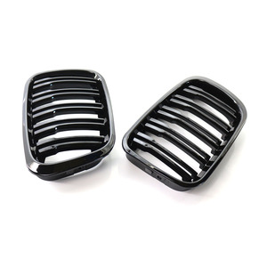 Rejilla de Parachoques Delantero para BMW E46, Negro Brillante, Doble Línea, Plástico ABS, Pieza de Repuesto para Modelo de Cuatro Puertas 1998-2001 - Product Image 1