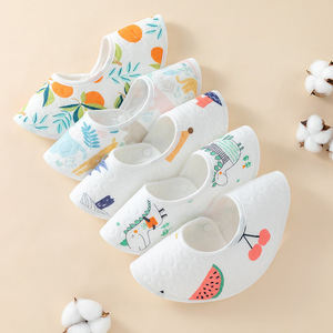 Pure Cotton Gauze Saliva Towel Infant Cotton Flower Shape <strong>Apron</strong> Burp Kids 360 Degree Rotating Petals Bib Baby Bibs (5 Pcs) - Product Image 6