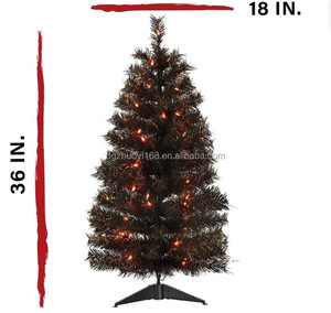 Arbol De Navidad 36 pollici 90 CM nero squisito artificiale di Halloween Mini <span class=keywords><strong>albero</strong></span> per decorazioni Festive - Product Image 2