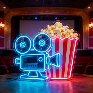 Décoration murale d'entreprise, <span class=keywords><strong>logo</strong></span> de magasin personnalisé en acrylique LED, enseigne lumineuse au néon avec impression UV - Product Image 2